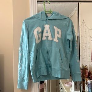 GAP Kids star-sleeved zip-up sweatshirt